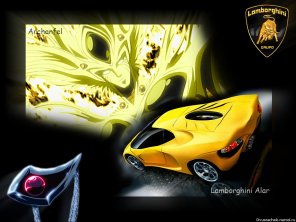 Алканфель и Lamborghini Alar - Обои